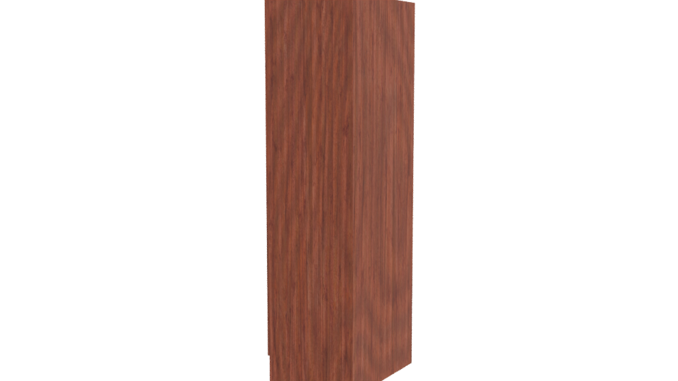 Stylish Wooden Wardrobe Model - Professional 3D Model Render 3