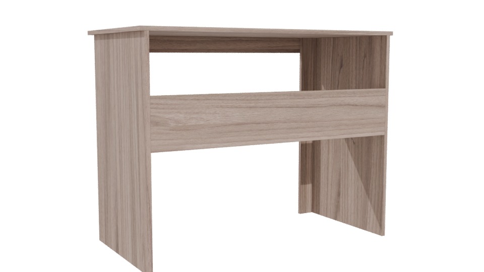 Stylish Minimalist Wooden Desk 3D - Professional 3D Model Render 4
