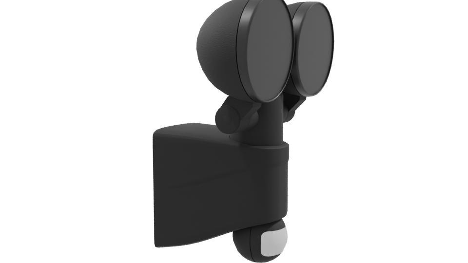 Modern Dual-Lens Outdoor Security Light 3D Model - Professional 3D Model Render 9