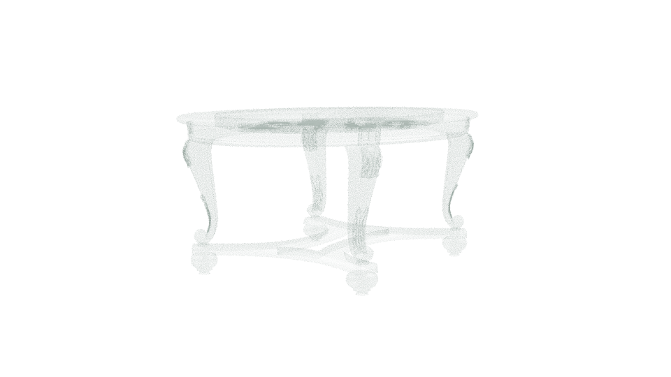 Elegant Vintage Coffee Table 3D Model - Professional 3D Model Render 9