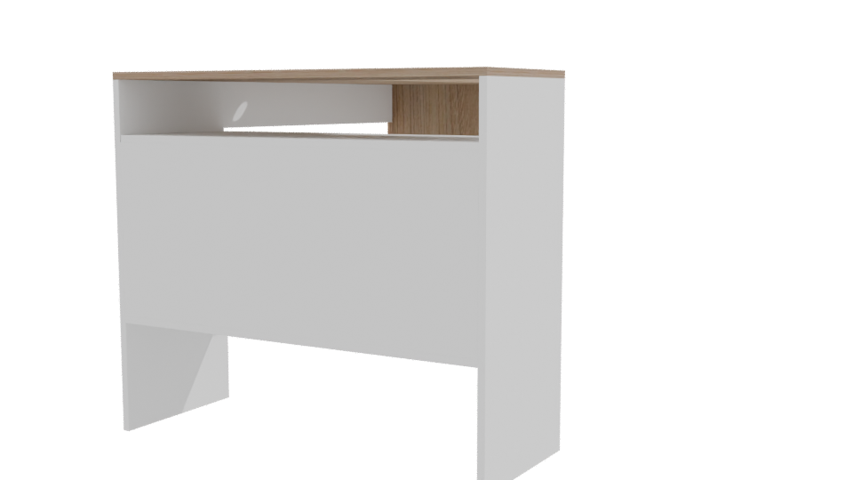 Stylish L-Shaped Desk Model - Professional 3D Model Render 9