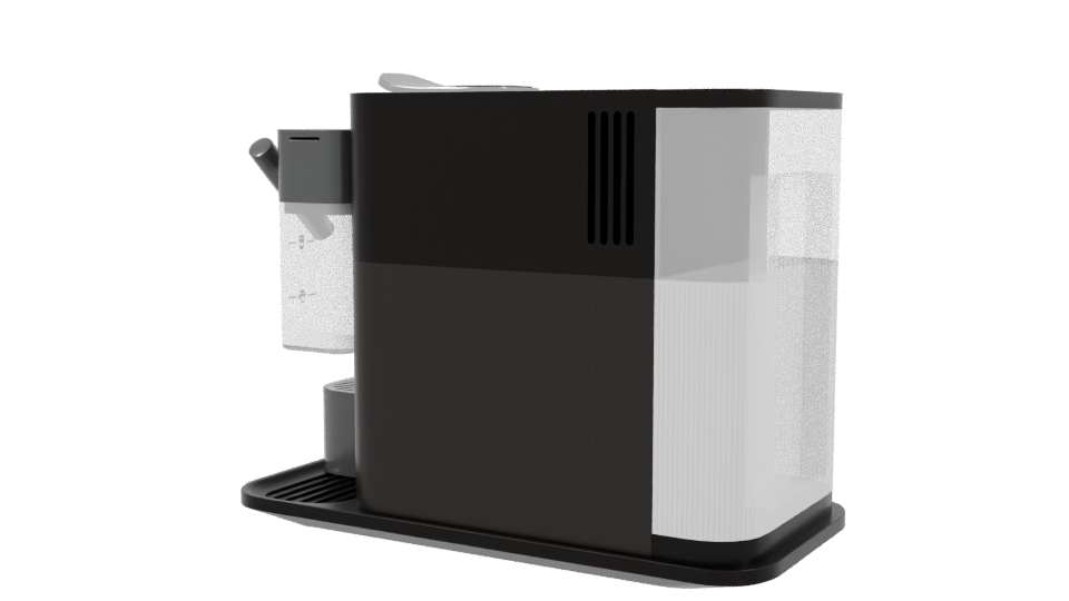 Stylish Espresso Coffee Maker 3D - Professional 3D Model Render 3