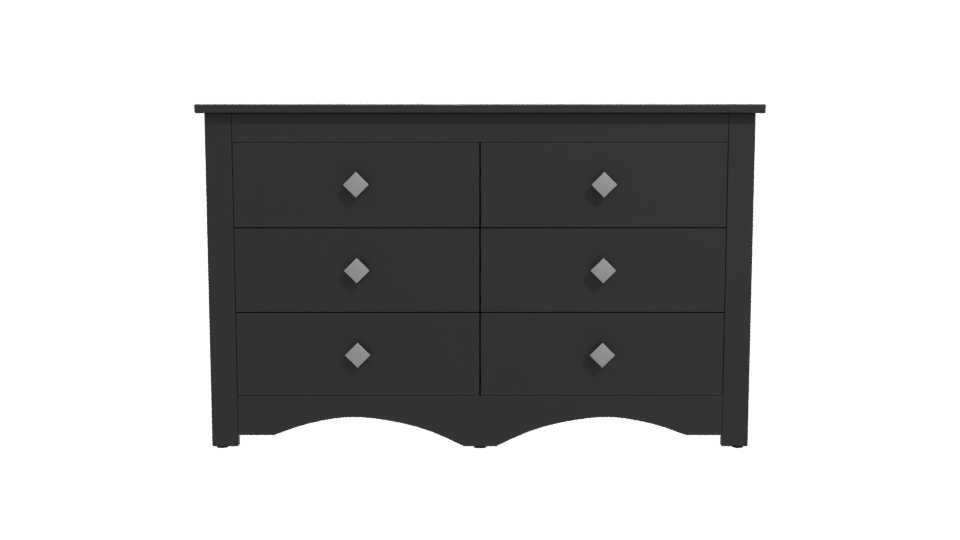 Elegant Modern Chest of Drawers 3D Model - Professional 3D Model Render 11