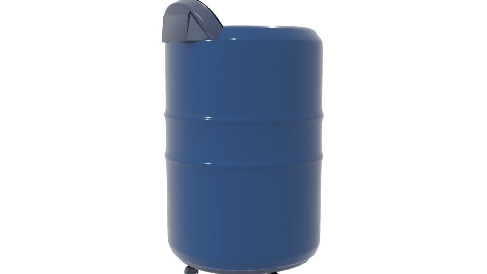 Stylized Industrial Water Tank Model - Professional 3D Model Render 7