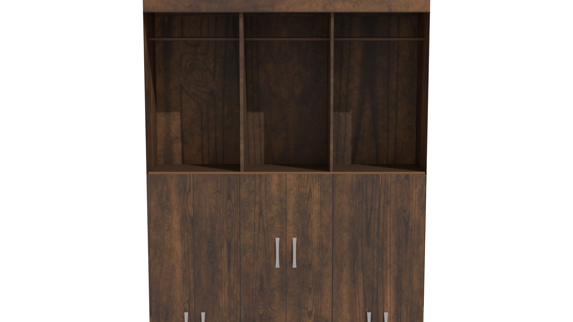Stylish Wooden Storage Cabinet 3D - Professional 3D Model Render 11