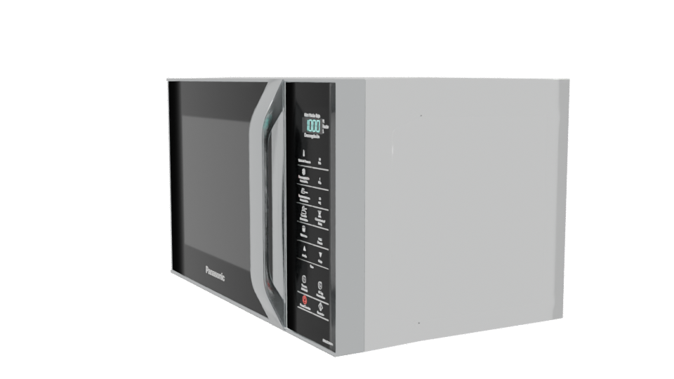 Sleek Modern Microwave Oven 3D Model - Professional 3D Model Render 13