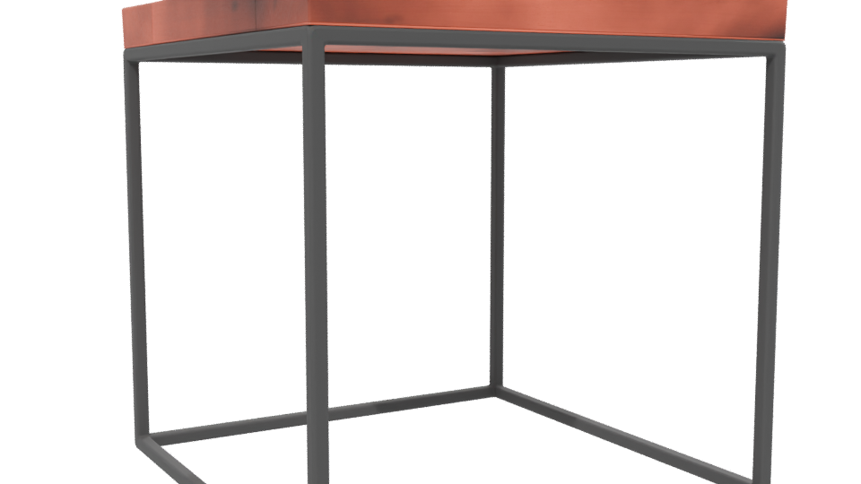 Modern Industrial Coffee Table 3D Model - Professional 3D Model Render 13