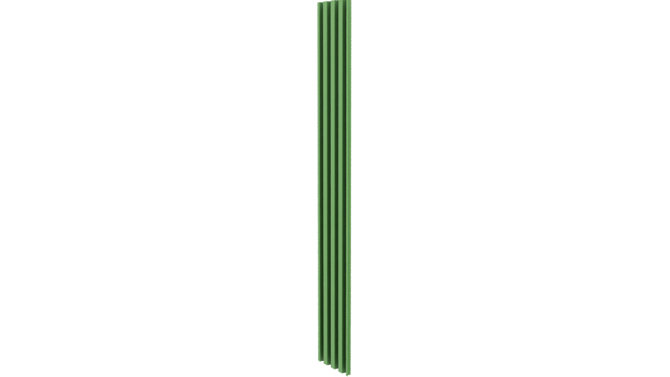 Stylized Vertical Green Panel Model - Professional 3D Model Render 13