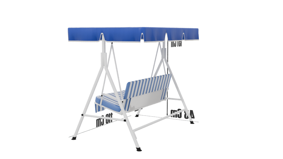 Model 7ea1b5d9 Outdoor Lounge Chair 3D - Professional 3D Model Render 6