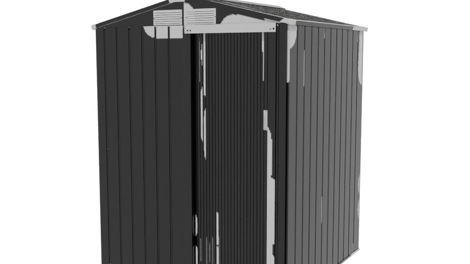 Garden Storage Shed 3D Model - Professional 3D Model Render 12
