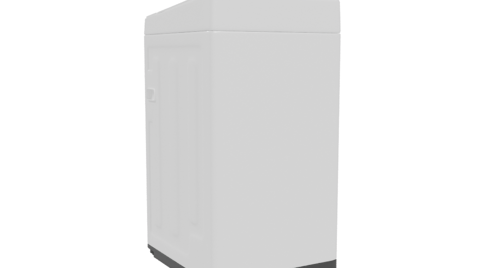 Compact Top-Load Washing Machine 3D - Professional 3D Model Render 4