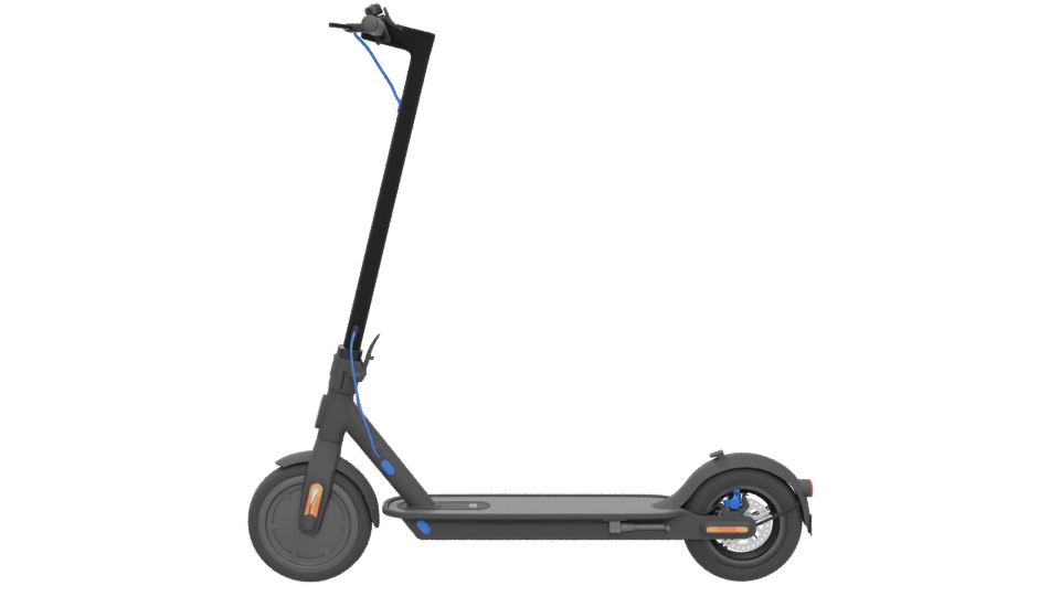 Sleek Urban Electric Scooter 3D Model - Professional 3D Model Render 5