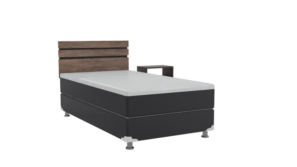 Stylish Single Bed Model 3D - Professional 3D Model Render 10