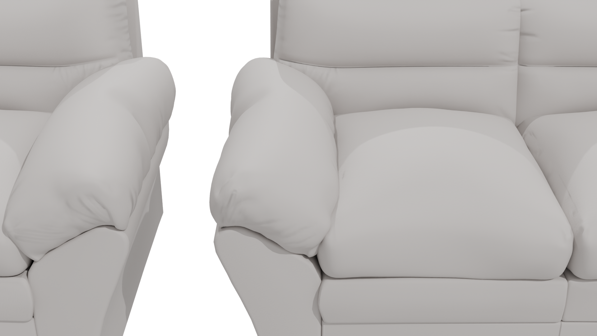 Living Room Sofa Set 3D Model - Professional 3D Model Render 4