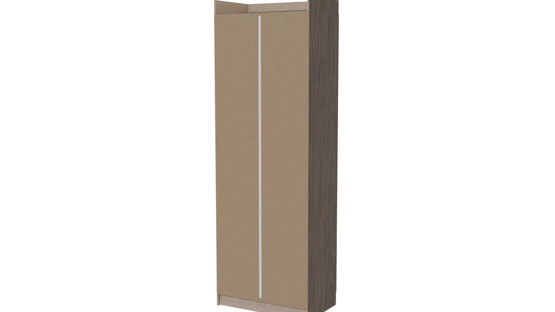 Stylish Wooden Wardrobe Model - Professional 3D Model Render 6