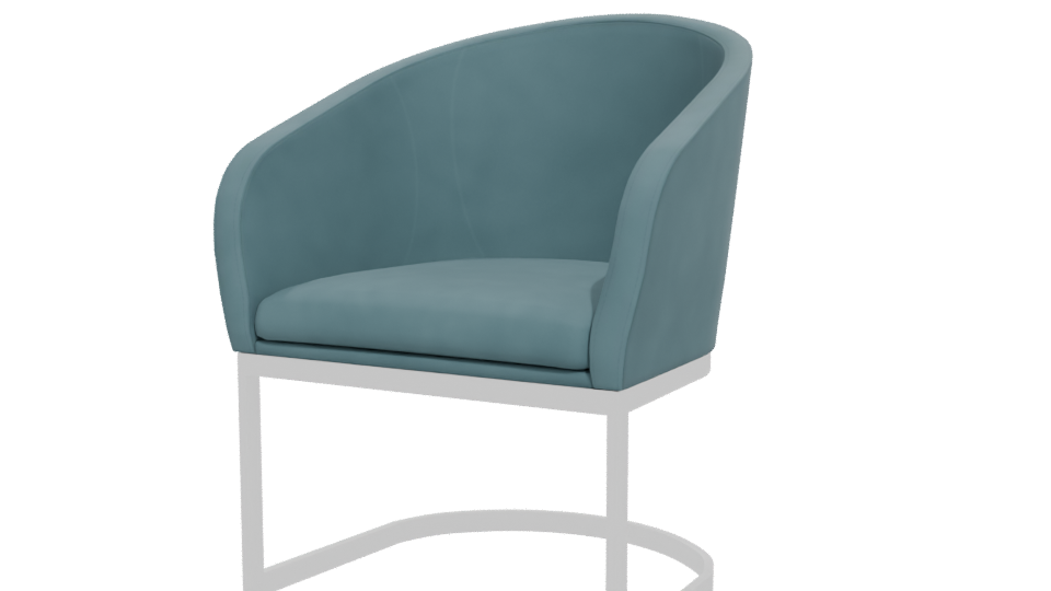 Stylish Modern Accent Chair 3D - Professional 3D Model Render 12
