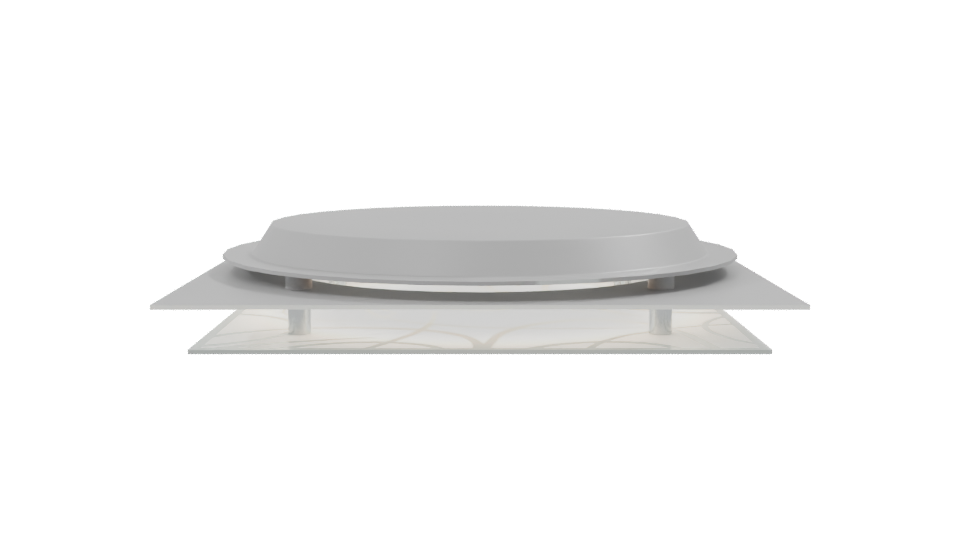 Stylish Circular Ceiling Light Fixture - Professional 3D Model Render 8