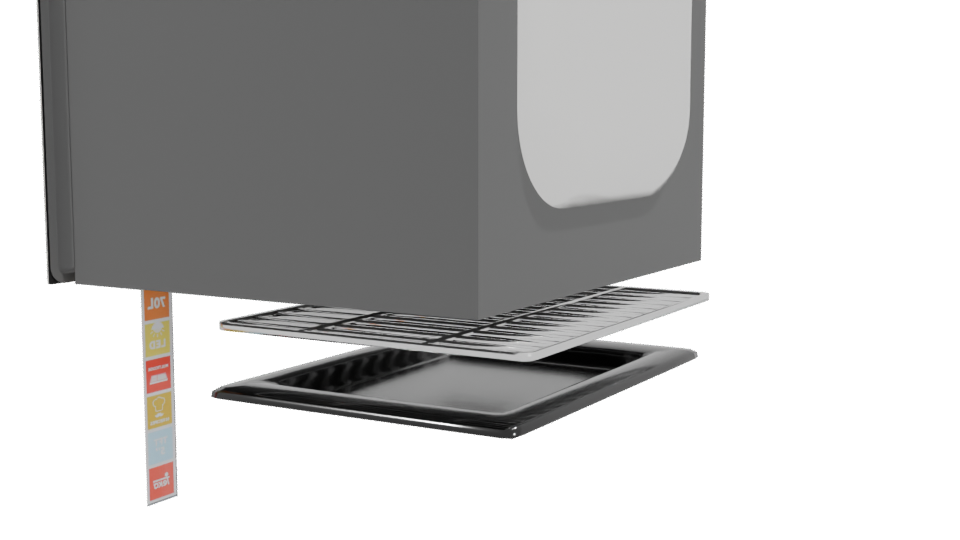 Sleek Digital Oven 3D Model - Professional 3D Model Render 3