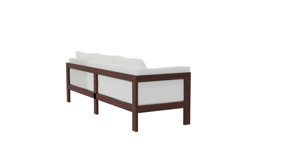 Stylish Outdoor Sectional Sofa 3D Model - Professional 3D Model Render 7