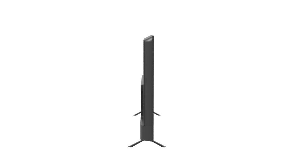 Sleek Modern Flat-Screen TV 3D Model - Professional 3D Model Render 8
