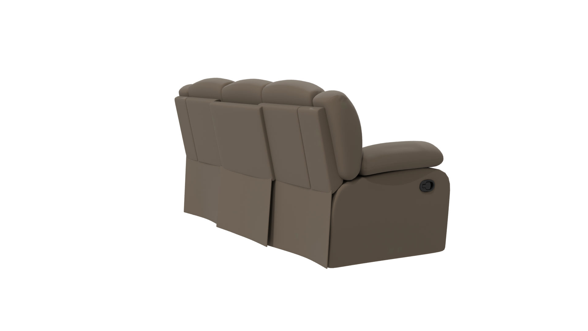 Stylish 3D Reclining Sofa Model - Professional 3D Model Render 7