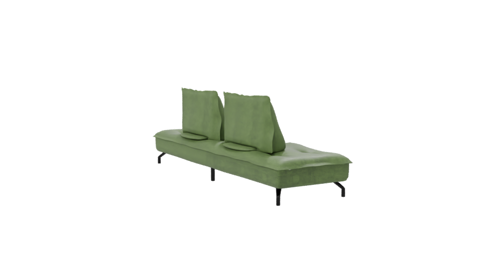 Stylish Green Sofa Model 3D - Professional 3D Model Render 7