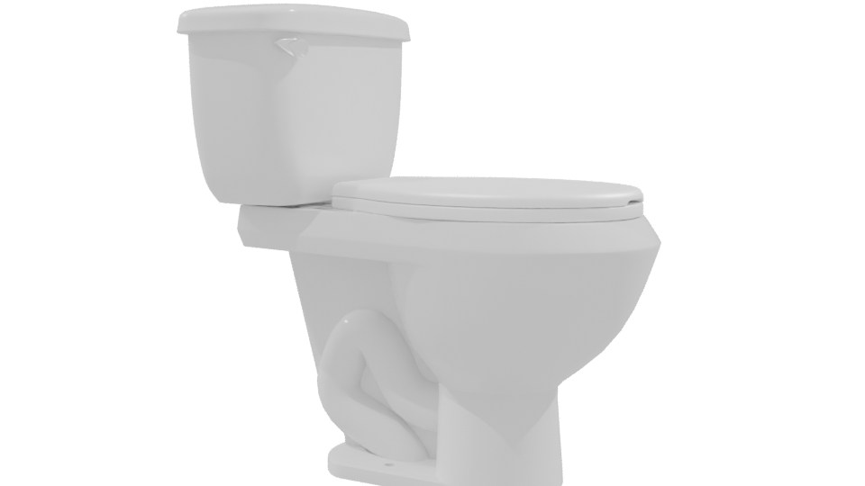 Stylish Bathroom Toilet Model - Professional 3D Model Render 9