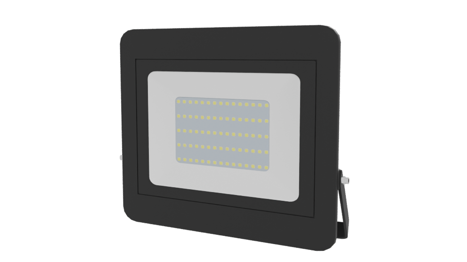 LED Floodlight 3D Model - Professional 3D Model Render 12