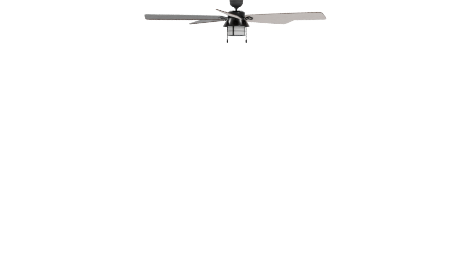 Contemporary Ceiling Fan 3D Model - Professional 3D Model Render 4