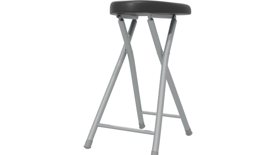 Stylish Minimalist Bar Stool 3D Model - Professional 3D Model Render 6