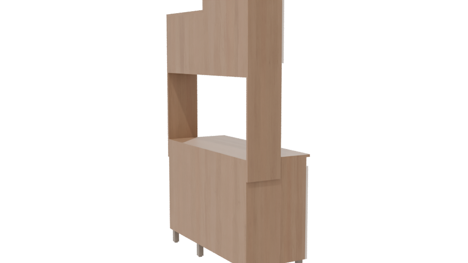 Stylish Kitchen Cabinet 3D Model - Professional 3D Model Render 7