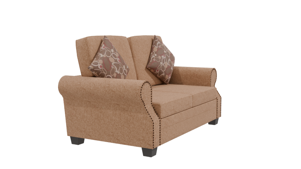 Stylish Sofa with Cushions - Professional 3D Model Render 9
