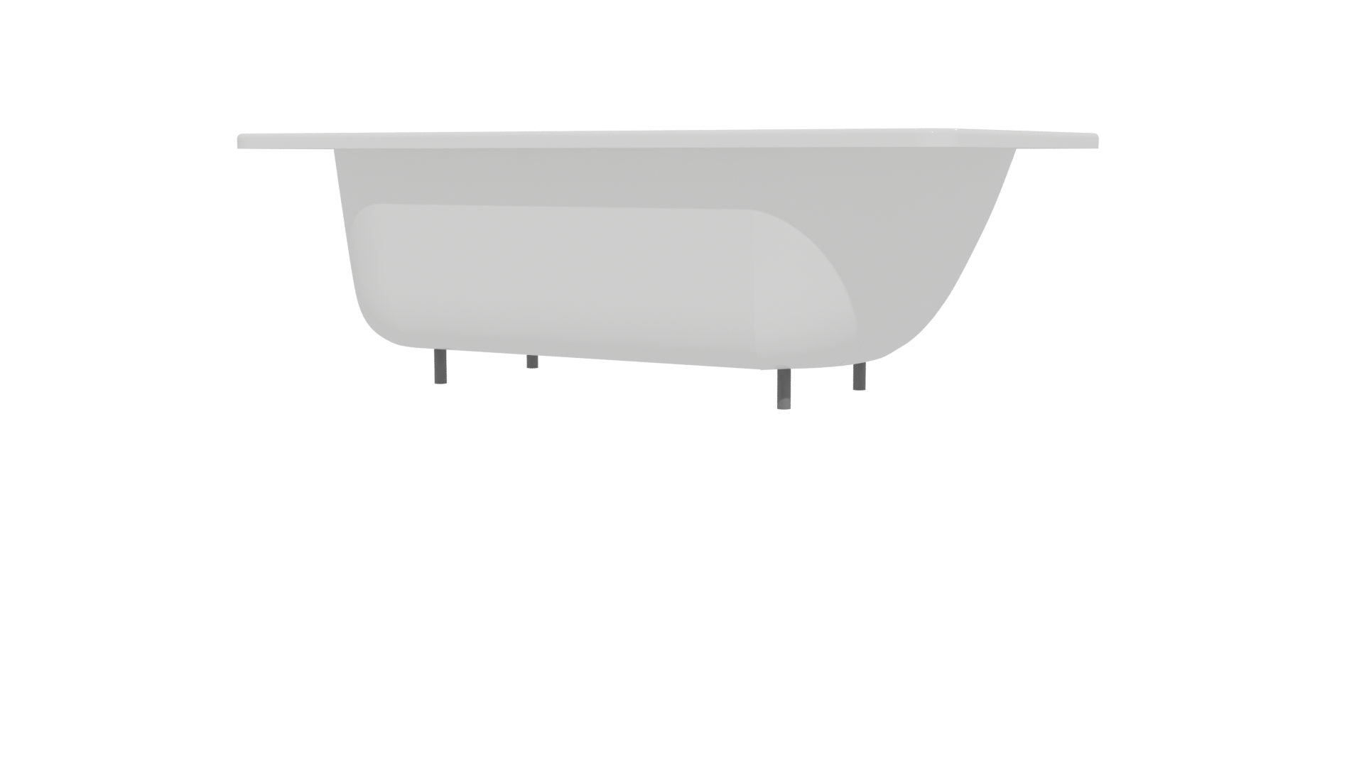 Sleek Modern Bathtub 3D Model - Professional 3D Model Render 12