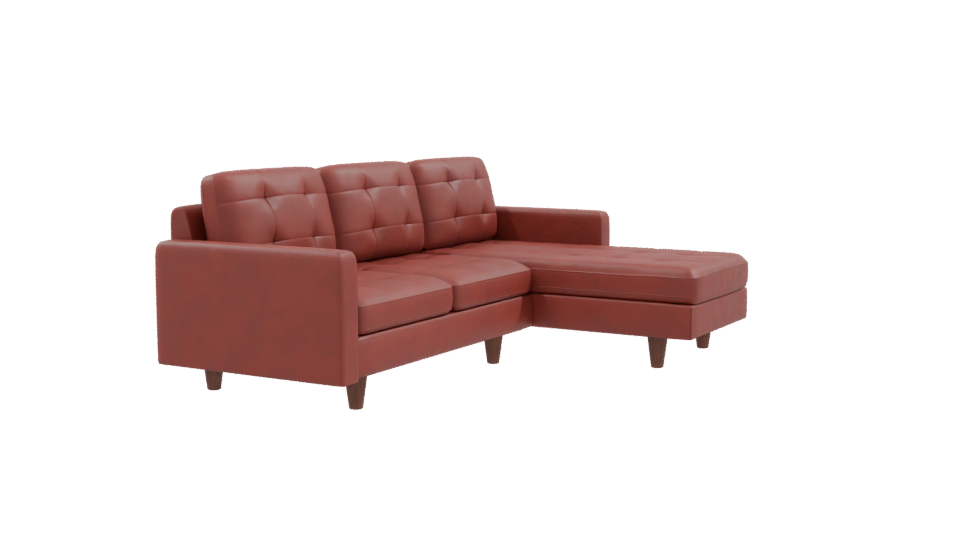 Sofa Chaiselong Left Napoles 3D - Professional 3D Model Render 9