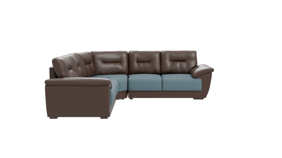 SALA CURVA JR Leather Sofa 3D - Professional 3D Model Render 11