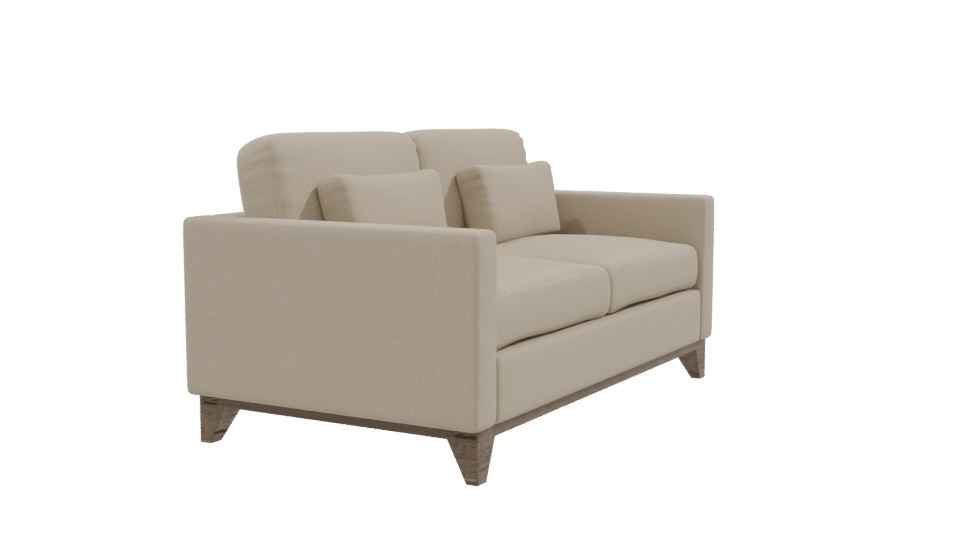 Contemporary Fabric Sofa 3D Model - Professional 3D Model Render 9