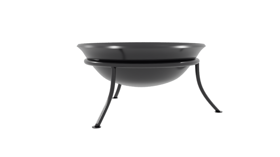 Modern Outdoor Fire Pit 3D - Professional 3D Model Render 9