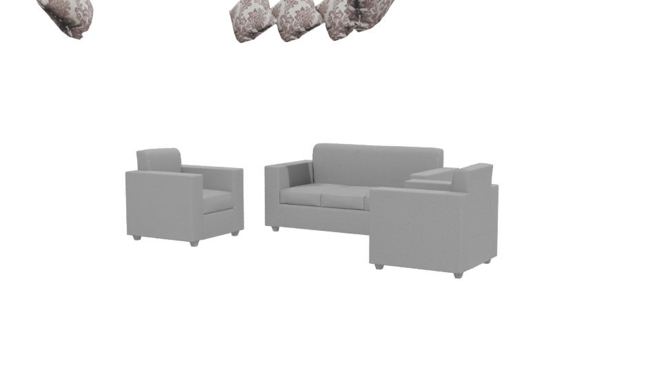 Stylish Modern Sofa Set 3D - Professional 3D Model Render 12