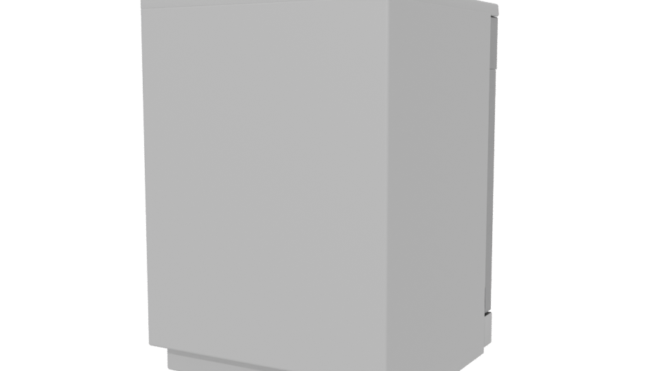 Sleek Stainless Steel Dishwasher 3D - Professional 3D Model Render 6