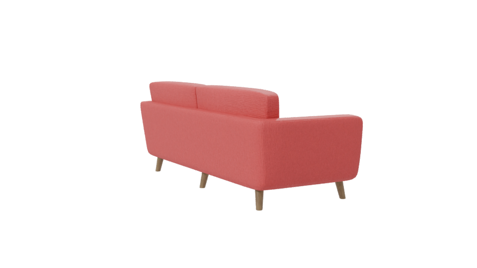 Stylish Modern Fabric Sofa 3D Model - Professional 3D Model Render 7