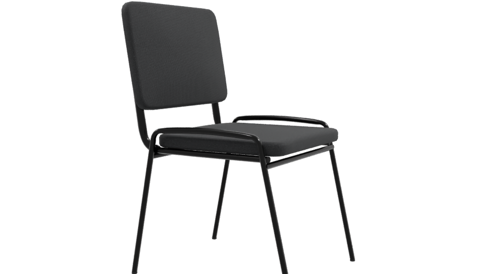 Stylish Minimalist Dining Chair 3D - Professional 3D Model Render 9