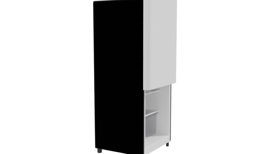 Vibrant Retro Refrigerator Model - Professional 3D Model Render 9