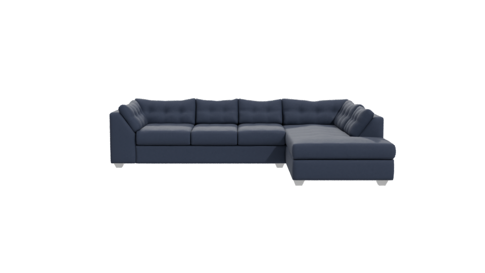 Stylish L-Shaped Sofa Model - Professional 3D Model Render 11