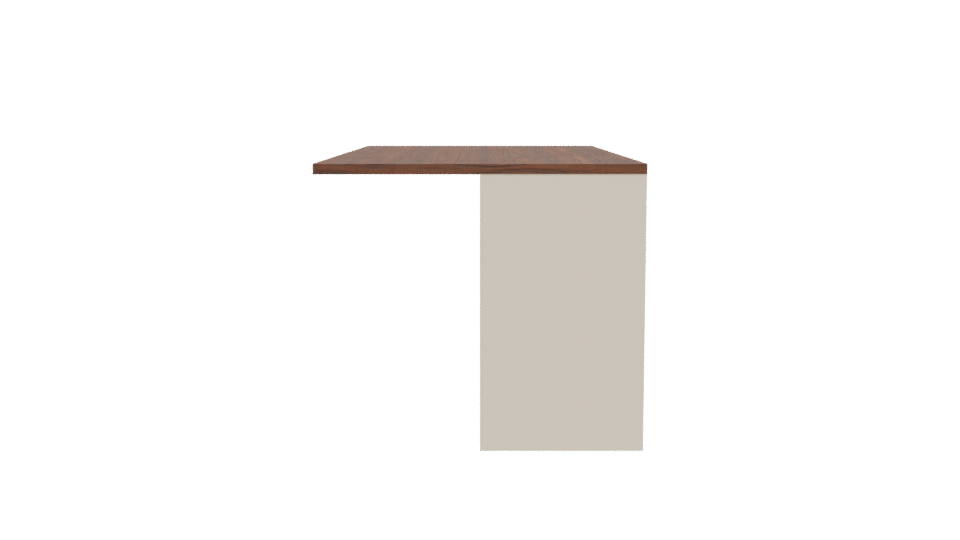 Stylish Minimalist Wooden Table 3D Model - Professional 3D Model Render 2