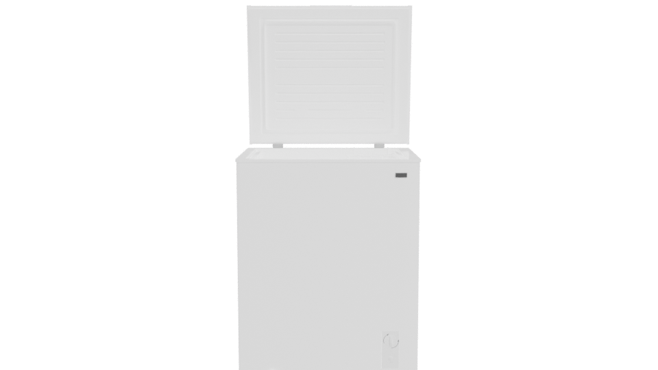 Versatile White Chest Freezer 3D Model - Professional 3D Model Render 11