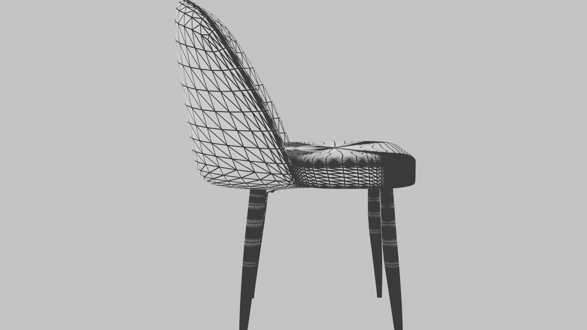 Elegant Modern Dining Chair 3D - Professional 3D Model Render 15