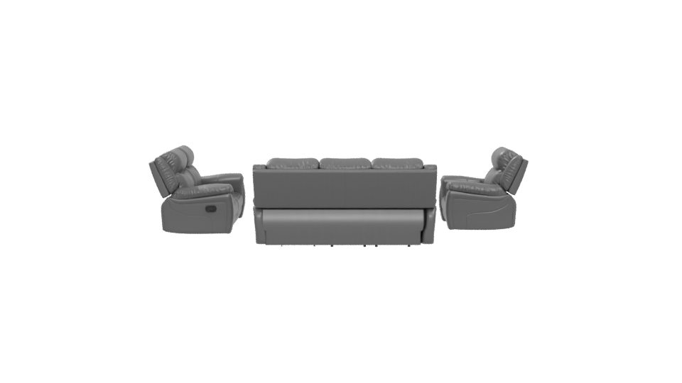 Comfortable Reclining Sofa Set 3D - Professional 3D Model Render 5