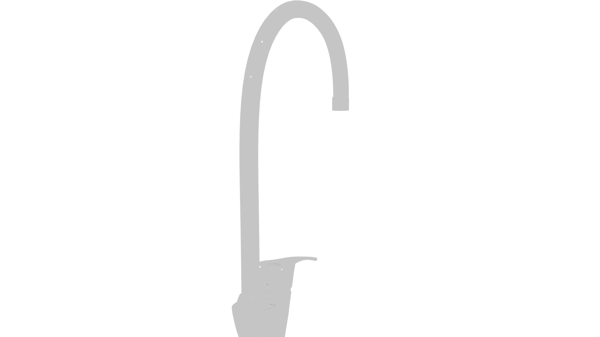 Stylish Modern Kitchen Faucet 3D - Professional 3D Model Render 6