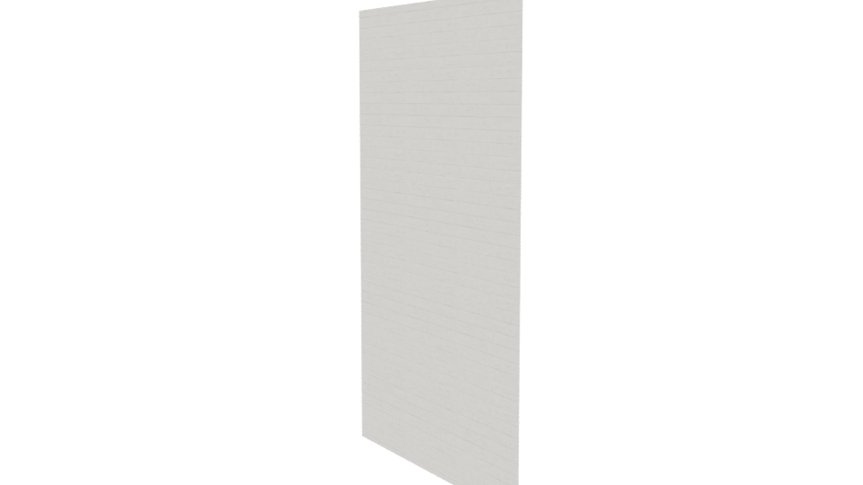 Minimalist White Wall Panel 3D - Professional 3D Model Render 7