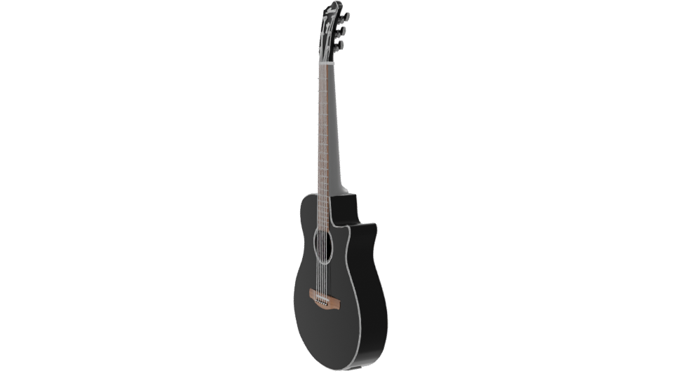 Sleek Acoustic Guitar Model 3D - Professional 3D Model Render 13